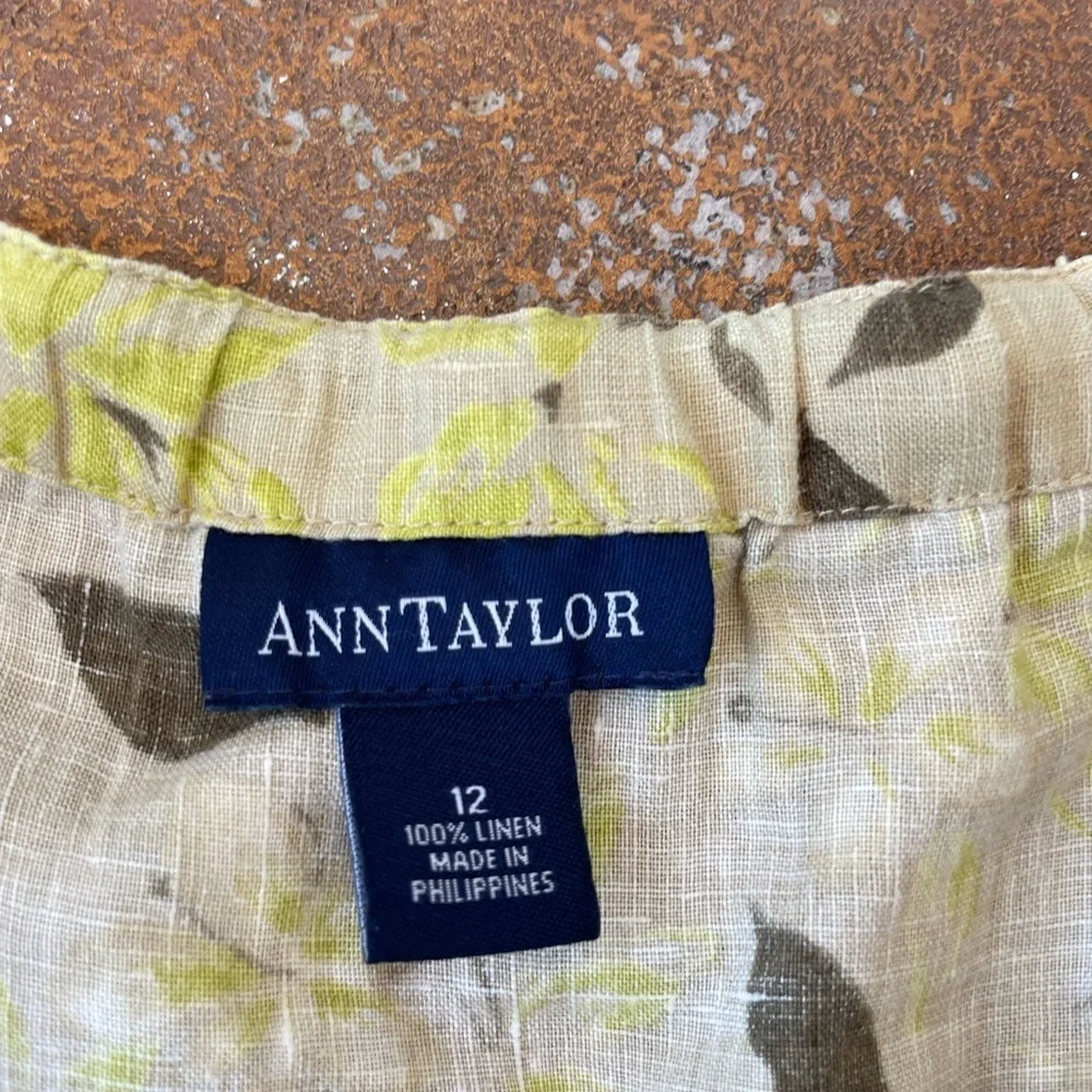 Ann Taylor linen skirt sz 12 🤍